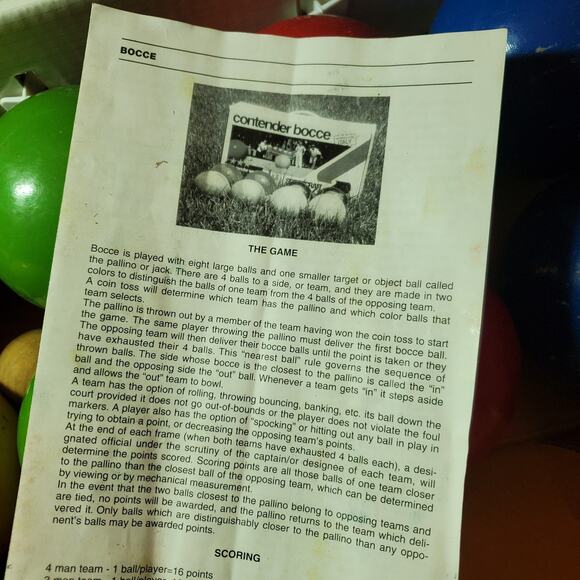 Sportcraft Bocce Ball Complete Set Contender Series Made In Italy - Picture 7 of 7